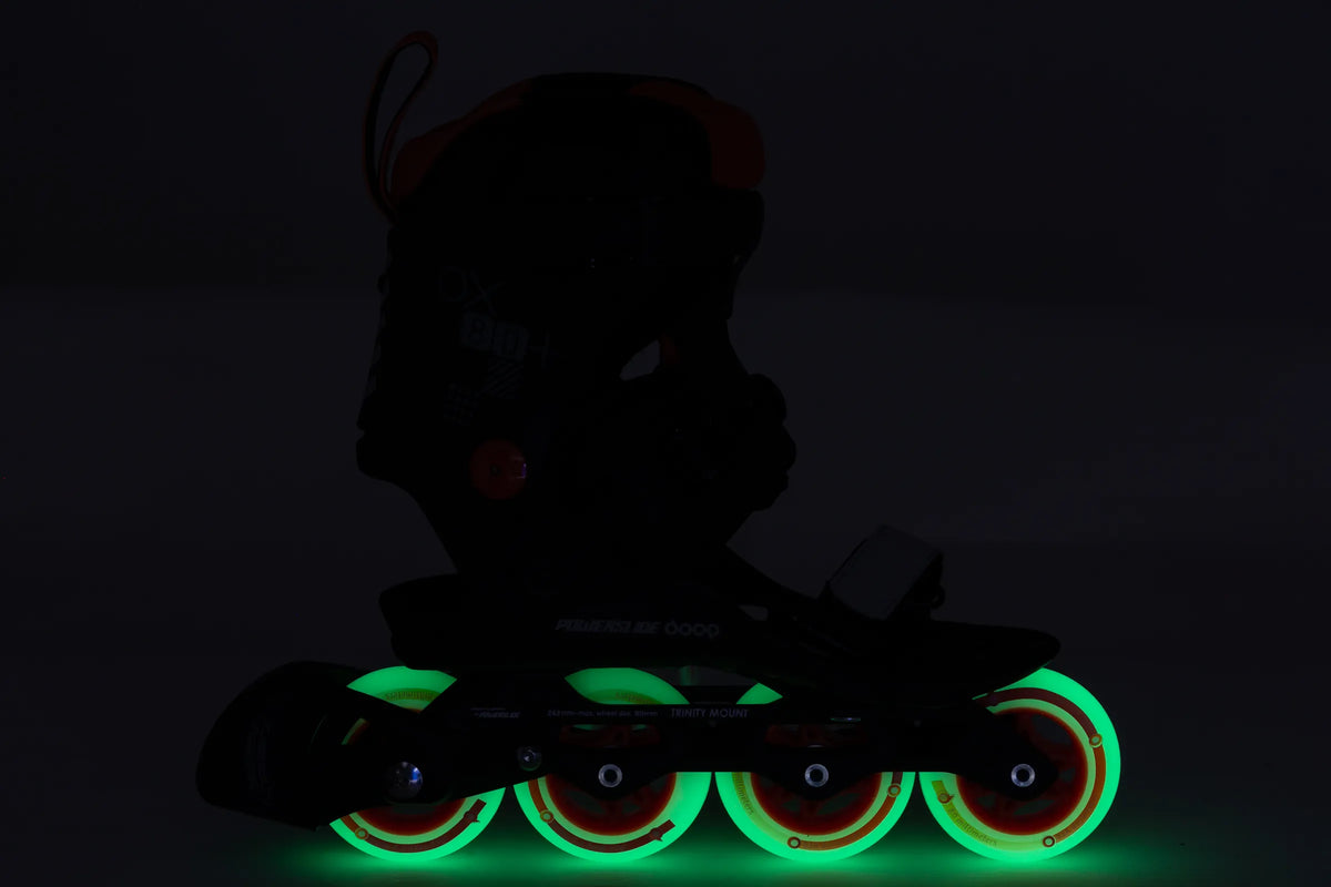 Verleih | Powerslide Doop Orange Sunset 80 | Trinity X | Step-In Inlineskates
