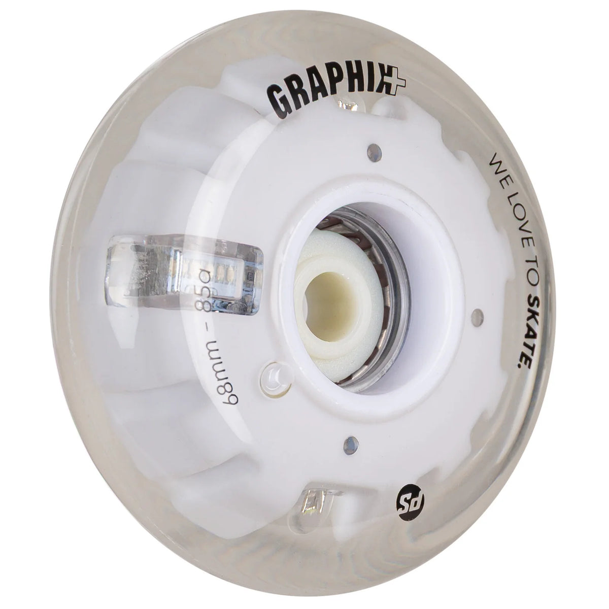 SKA905521/Piece POWERSLIDE Graphix Plus LED Rollen – 72mm 85A | LED Rollen für Inlineskates | Leuchtrollen für das Inline Skating | Inline Skating Rollen Inline Skating Wheels Rollerblading Wheels Inline Skating Rollerblading Inlineskaterollen Skating Wheels for Rollerblader Rollen für Inlineskater Lörrach Freiburg Basel Inliner Richtige Größe right Size for Rollerblades Langhaltende Inlineskaterollen Longlasting Wheels for Rollerblading Skateschule und Skateshop Weil am Rhein SkaMiDan Deutschland Germany