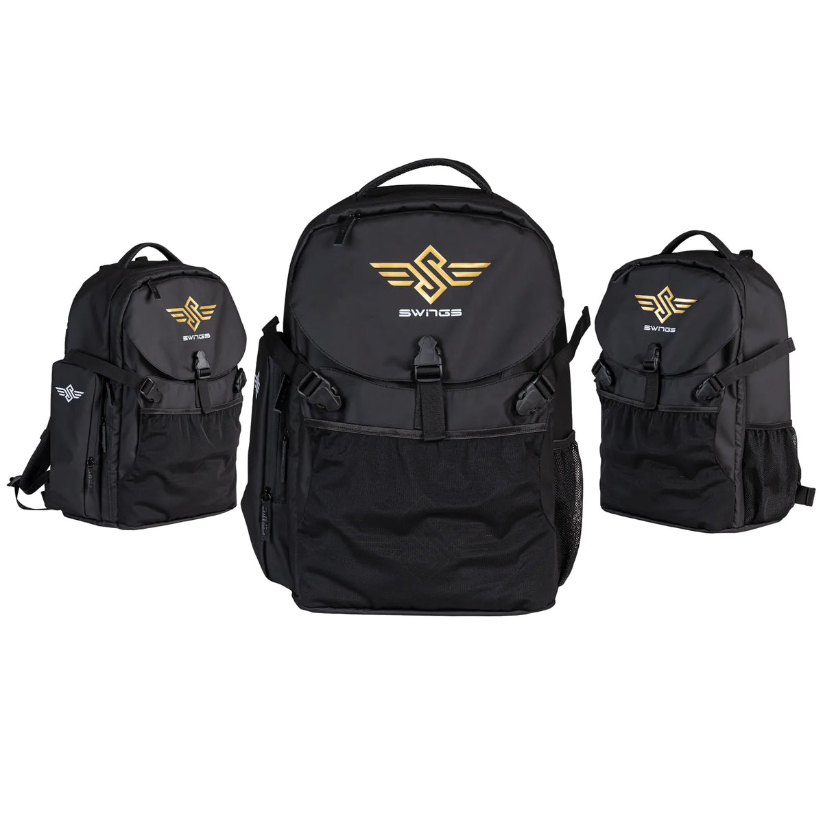 SWINGS Wings Bag Black | Backpack | Stylish skate backpack with holders for inline skates, etc.