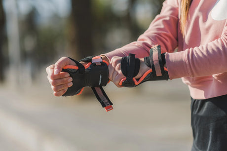 SKA903255 POWERSLIDE Pro Tri-Pack Women Schoner Schonerset Schützerset Handgelenkschoner Handschützer Wrist Guards Hand Guards Schoner Skate Schoner Skate Schützer Protectors Protective Gear Skateschule und Skateshop SkaMiDan Weil am Rhein