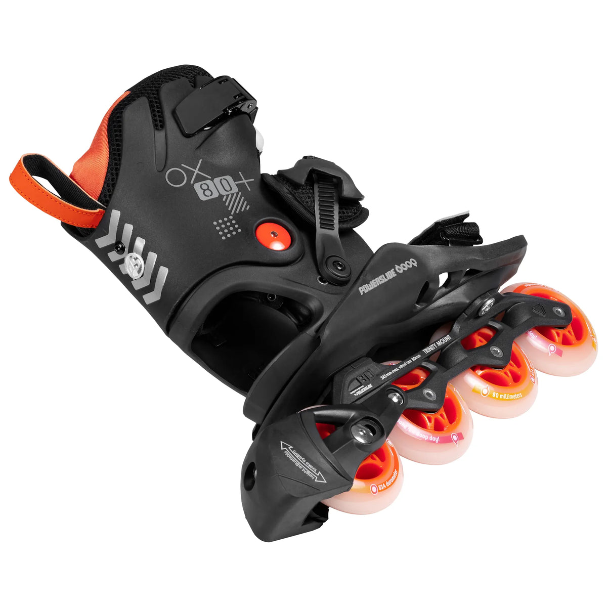 Verleih | Powerslide Doop Orange Sunset 80 | Trinity X | Step-In Inlineskates