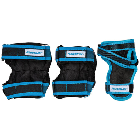 SKA906029 POWERSLIDE Kids Pro Boys Set | Schwarz Blau | Kinder Schützerset | Knie- Ellenbogen- und Handgelenkschoner Schoner Schützerset Gelenkschutz Schützer Schoner Inliner Schoner Inline Schützer protectors skate Skate Schützer Inliner Schützer Schutzausrüstung Fingerschutz Handschuhe inline skating inliner inlineksaten rollerbladen rollerskaten Inlineskates Rollerblades Fitness Skates Slalom Skates rollerblades rollerblading inline skating Lörrach Freiburg Basel Inliner Skateschule und Skateshop Weil am