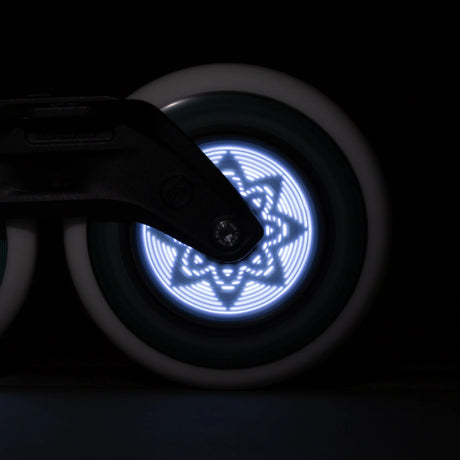 SKA905345 POWERSLIDE Graphix LED Weels White 100mm 86A Inliner Skateschule und Skateshop Weil am Rhein SkaMiDan
