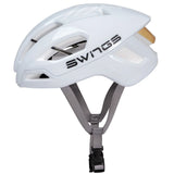 SWINGS Omen Racing Helm – Weiß | Leicht & Größenverstellbar – Speed Skating | Fahrrad, Renn & Fitness Skatehelm