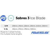SKA902293 POWERSLIDE Sabres 3 Convertible Ice Blades 3 Black | Schwarz | Schlittschuhkufen für Inlineskates Inliner Schlittschuhkufen Eiskufen für Inlineskates Eiskufen Inliner Eiskufen Rollerblades Eislaufen Schlittschuhkufen Inliner Schlittschuhkufen Iceblades rollerblades ice blades inline skates Inlinskates Triskates Dreiroller Kufen für Inlineskates Schlittschuhkufen für Skates Rollerblades rollerblading convertible ice blades transformer ice blades inline skating inlineksates inline skating ice skatin