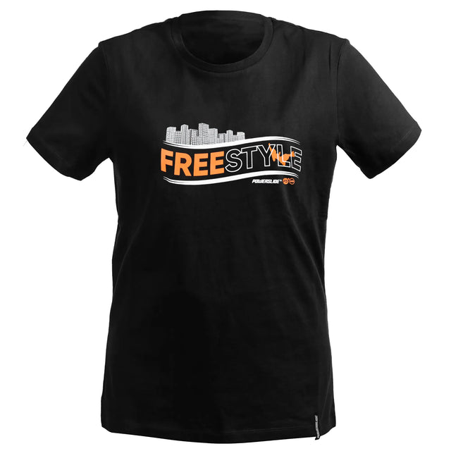 SKA940254 POWERSLIDE Freestyle T-Shirt | Black | Unisex | Clothing | Bekleidung  Inliner Sport Skates Sport Inliner Rollerblades Rollerblading Lörrach Freiburg Basel Inliner Skateschule und Skateshop Weil am Rhein SkaMiDan Deutschland Germany

