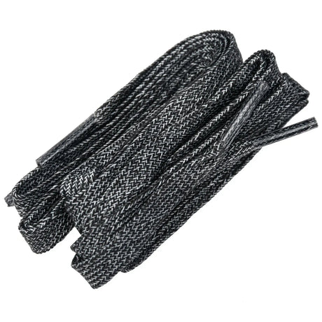 SKA940554/120 POWERSLIDE Waxed Laces 120cm Black Grey | Gewachste Schnürsenkel | Gewachste Schnürsenkel Waxed Laces Lacing Up Schnürung Inlineskates Ersatzteile Achsen Ersatzachsen für Inlineskates Rollerblades inline skating Freestyle Powerslide Tau Inlineskates Rollerblades Powerslide Skates Powerslide Hardcore Evo Inliner Skateschule und Skateshop Weil am Rhein SkaMiDan Deutschland Germany Lörrach Freiburg Basel 
