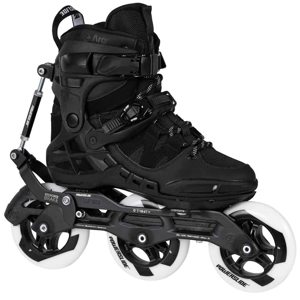POWERSLIDE Phuzion Argon Syncro Black 110 | Trinity X | Fitness Inlineskates | EU 43