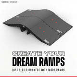 SKACRE-RMP-001 CORE Skate Ramp – Mini Kicker Ramp | Robuste, faltbare und erweiterbare Stunt Rampe | Hochwertige Skaterampe | Obstacles, Rampen, Rails & Zubehör skate rampe box obstacle hinderniss rail grindstange grindrail skaterail pipe straßenrampe portabel portable leicht stabil kicker springen sprungrampe skatepark  jump box skamidan weil am rhein freiburg basel lörrach deutschland schweiz