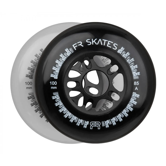 SKAFRWL-DT100-NL-BK/Natural/4-Pack FR SKATES Downtown Wheels 100mm 85A – Verschiedene Farben | 4-Pack | Urban & Freestyle Slalom Inline Rollen & Urban Inline Rollen | Inline Skating Rollen Inline Skating Wheels Rollerblading Wheels Inline Skating Rollerblading Inlineskaterollen Skating Wheels for Rollerblader  Rollen für Inlineskater Lörrach Freiburg Basel Inliner Richtige Größe right Size for Rollerblades Langhaltende Inlineskaterollen Longlasting Wheels for Rollerblading Skateschule und Skateshop Weil am 