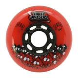 SKAFRWL-SI72-BK FR - STREET INVADERS WHEEL II 72mm 84A | 4-Pack | Freestyle Slalom Inline Rollen | Inline Skating Rollen Inline Skating Wheels Rollerblading Wheels Inline Skating Rollerblading Inlineskaterollen Skating Wheels for Rollerblader  Rollen für Inlineskater Lörrach Freiburg Basel Inliner Richtige Größe right Size for Rollerblades Langhaltende Inlineskaterollen Longlasting Wheels for Rollerblading Skateschule und Skateshop Weil am Rhein SkaMiDan Deutschland Germany
