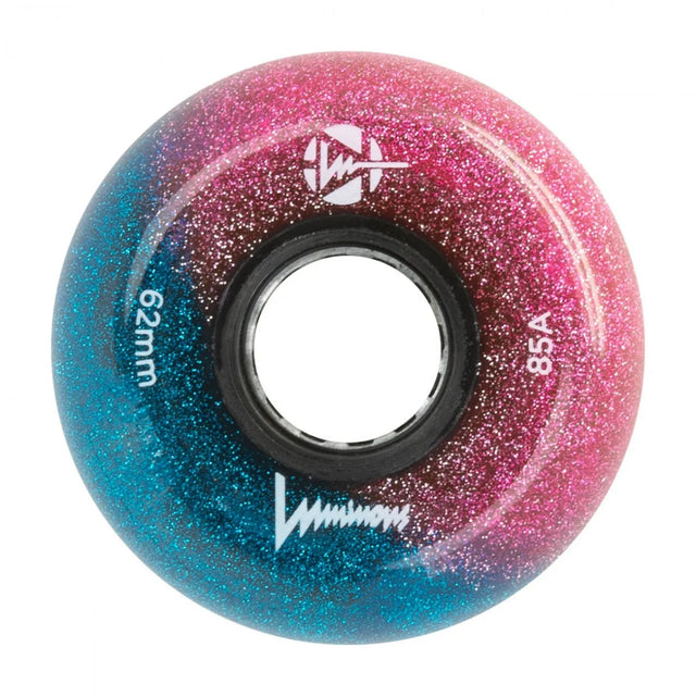 SKALUWL-LU6285-GA-BK LUMINOUS Galaxy LED Wheels | 62mm 85A | 4-Pack | LED Leuchtrollen | Urban Inline Rollen Aggressive & Urban Inline Rollen Aggressive Inline Rollen Inline Rollen Urban Inline Rollen Edition Urban Inline Rollen Fitness Inline Rollen für Inliner Stuntrollen Rollerblades Rollerblading Aggressive Inline Skating Aggressive Inline Skating Rollerblading Blading Inline Skating Inliner Skateschule und Skateshop Weil am Rhein SkaMiDan Lörrach Freiburg Basel Deutschland Germany