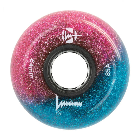 SKALUWL-LU6485-GA-BK LUMINOUS Galaxy LED Wheels | 64mm 85A | 4-Pack | LED Leuchtrollen | Urban Inline Rollen Aggressive & Urban Inline Rollen Aggressive Inline Rollen Inline Rollen Urban Inline Rollen Edition Urban Inline Rollen Fitness Inline Rollen für Inliner Stuntrollen Rollerblades Rollerblading Aggressive Inline Skating Aggressive Inline Skating Rollerblading Blading Inline Skating Inliner Skateschule und Skateshop Weil am Rhein SkaMiDan Lörrach Freiburg Basel Deutschland Germany