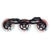 POWERSLIDE Trinity Nexus Rocker Frame RTR Black & White – Spinner Rollen 3× 84mm/3× 90mm 88A | Slalom & Freestyle Inline Skating Rahmen