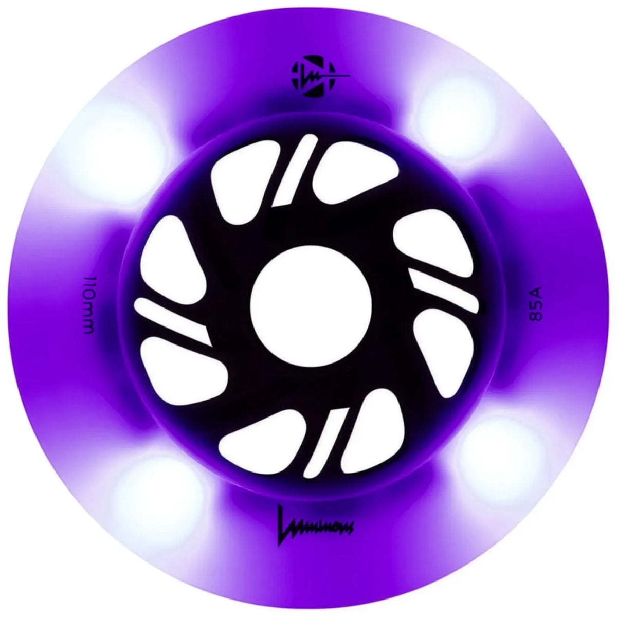 Luminous LED Wheels 110mm 85A | Luminous LED Rollen für Inlineskates in verschiedenen Farben | 3-Pack | Leuchtrollen | Fitness & Urban Inline Rollen