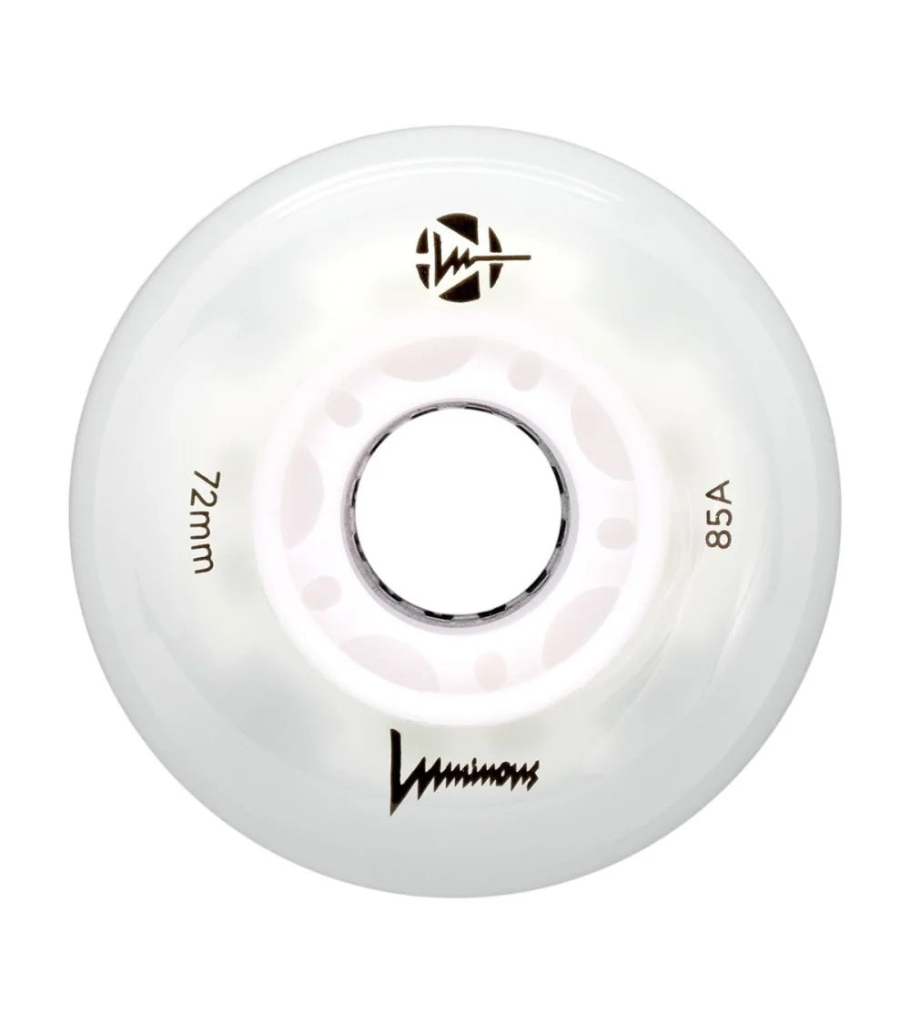 Luminous LED Wheels 72mm 85A | Luminous LED Rollen für Inlineskates in verschiedenen Farben | 4-Pack | Leuchtrollen | Fitness & Urban Inline Rollen