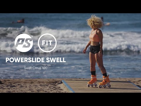POWERSLIDE Swell Citrus 100 | Orange | Trinity X | Fitness Inlineskates