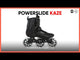 POWERSLIDE Kaze 110 Black – 3D Adapt | Trinity Mounting | Urban Inlineskates