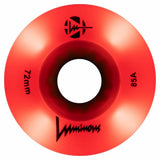 Luminous LED Wheels 72mm 85A | Luminous LED Rollen für Inlineskates in verschiedenen Farben | 4-Pack | Leuchtrollen | Fitness & Urban Inline Rollen